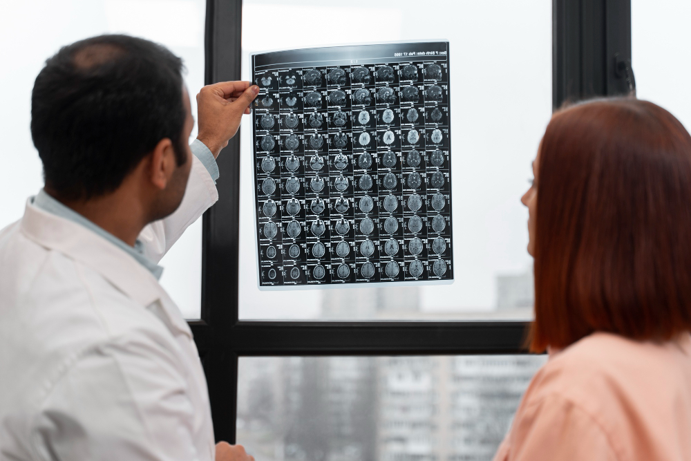 Doctor muestra rayos equis